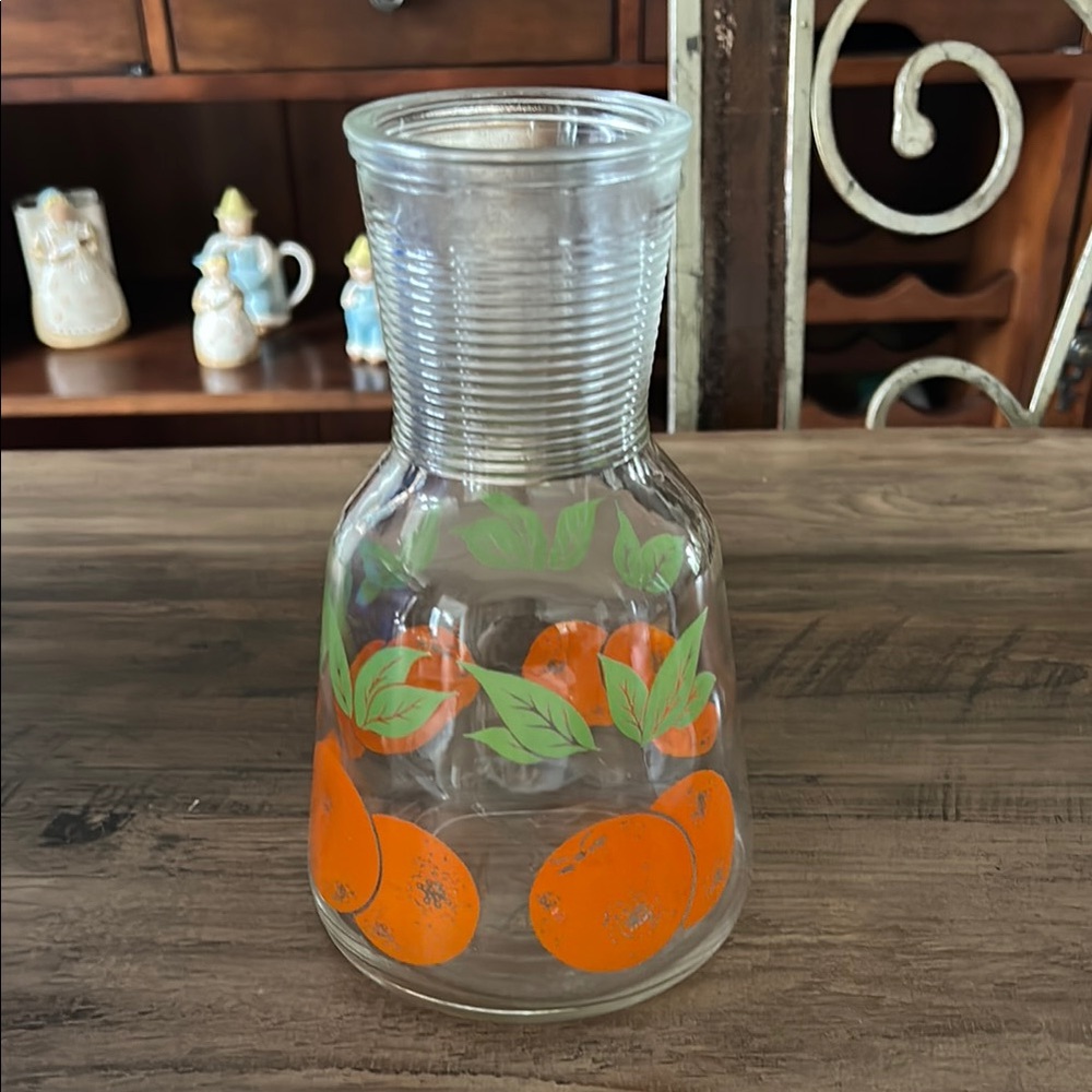 Vintage Anchor Hocking Orange Juice Pitcher Carafe
